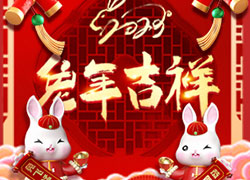 玉兔送福，開門大吉！廣東微肽給您拜年了！